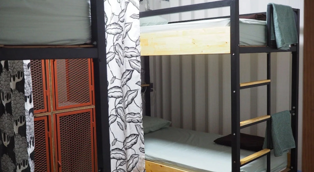 Кровать в общем номере Hybrit Hostel & Cafe