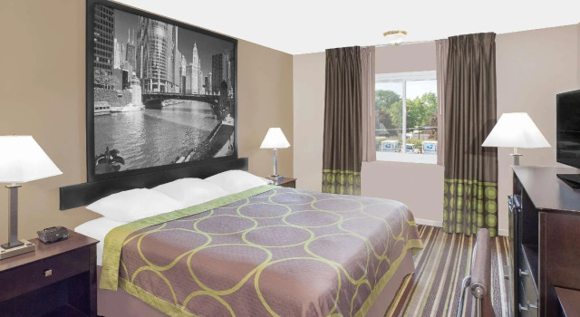 Двухместный номер Standard Super 8 by Wyndham Morton Grove/Chicago