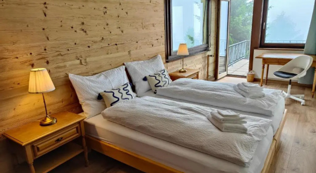 Номер Deluxe с балконом и с видом на озеро Hotel Bergsonne Rigi Kaltbad