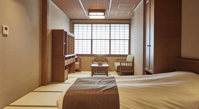 Трёхместный номер Japanese-Style Yukemurinoyado Yukinohana