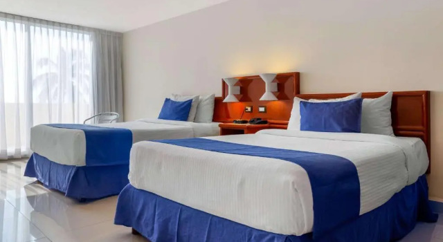 Standard- dobbelt værelse med udsigt over poolen Comfort Inn Veracruz
