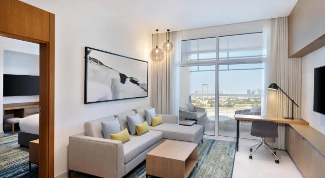 Двухместный люкс Executive c 1 комнатой Residence Inn by Marriott Al Jaddaf