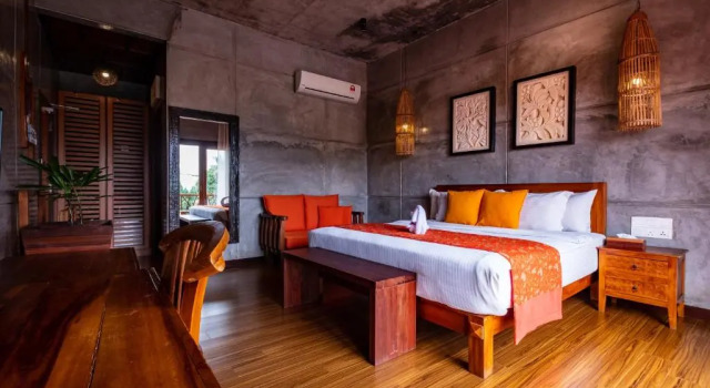 O podwyższonym standardzie dwuosobowy pokój z widokiem na miasto Ipoh Bali Hotel