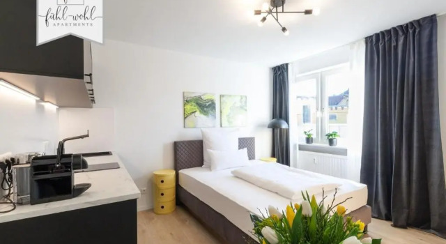 Апартаменты Apartment Wahnfried No4 - Zentral wohnen mit Küche und Duschbad