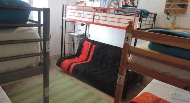 Кровать в общем номере Hostel El Cascabel