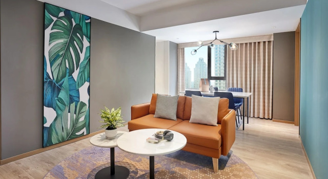 Люкс с 2 комнатами Shama Hub New City Changchun