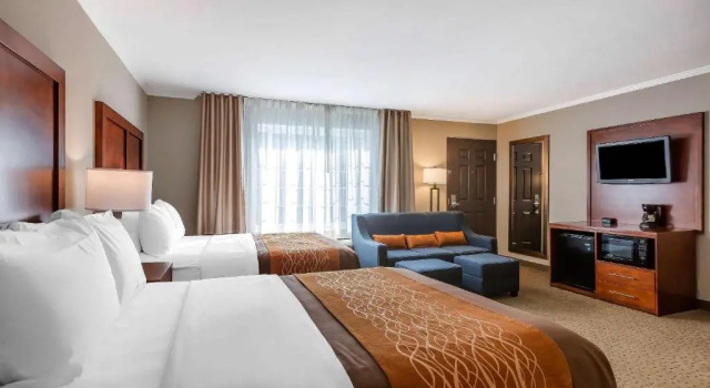 Четырёхместный семейный номер Standard Comfort Inn Santa Monica - West Los Angeles