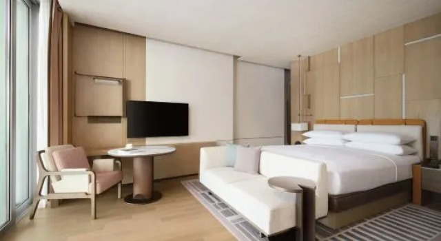 Люкс Presidential с 2 комнатами с видом на океан Zhuhai Dong'ao Island Marriott Resort Hotel
