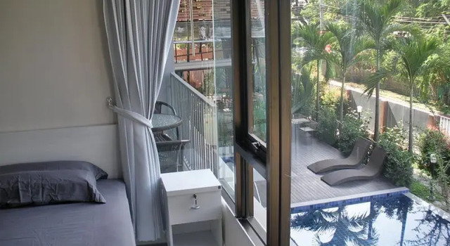 Семейный люкс с 2 комнатами Tree Boutique Residence - Quiet Oasis - Stunning View, Pool & Gym