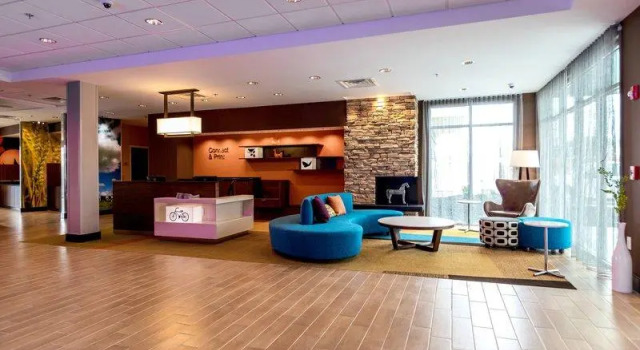 Кровать в общем номере Fairfield Inn & Suites by Marriott Atlanta Acworth
