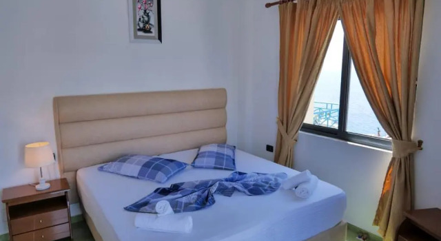 Standard Doppel Zimmer mit Balkon und mit Meerblick Blue Saranda Hotel
