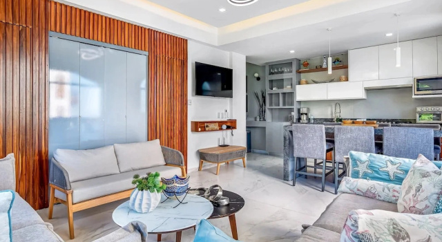Номер Standard Charming Beach Apartment With Pool and Beach Access, Full Kitchen and Wifi