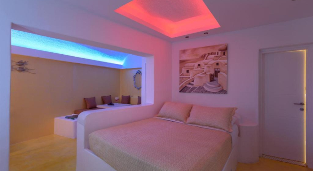 Двухместный люкс Abyssanto Private с видом на Кальдеру, море и закат Abyssanto Suites and Spa