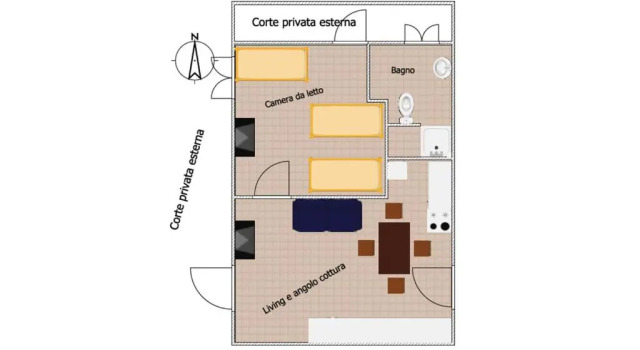 Апартаменты Цокольный этаж Residence Colibri