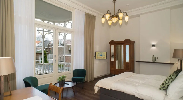 Двухместный номер Deluxe с 2 комнатами с балконом и с видом на сад Boutique Hotel De Blauwe Pauw