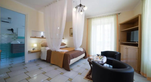 Люкс с видом на сад B&B O Sole Mio