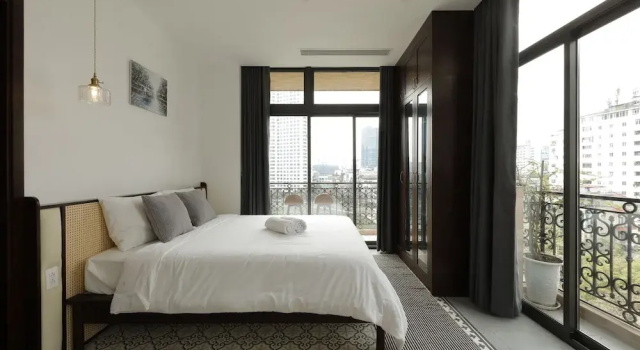 Апартаменты с балконом Mersey Central Hanoi ApartHotel