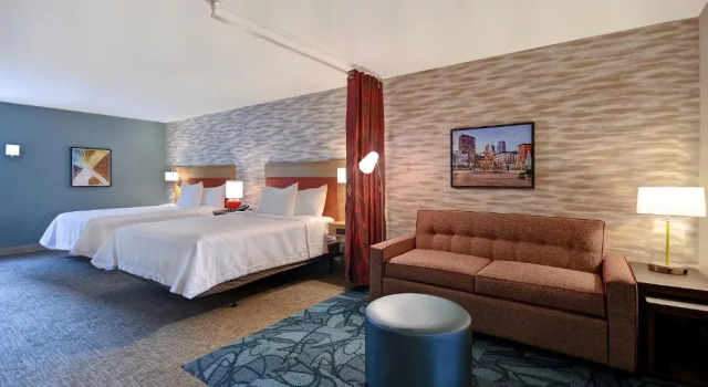 Четырёхместная студия Accessible Home2 Suites By Hilton Boston South Bay