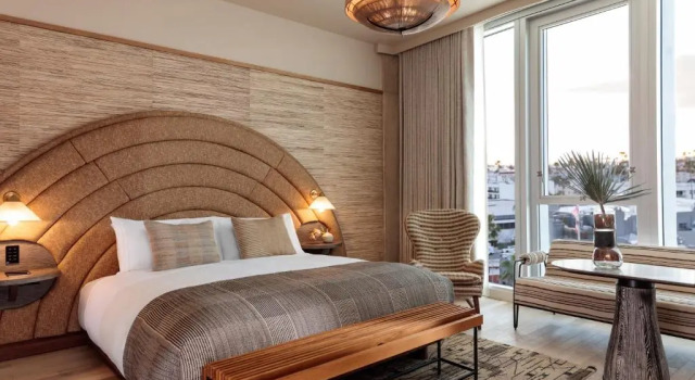 Двухместный номер Deluxe с балконом Santa Monica Proper Hotel, a Member of Design Hotels