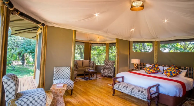 Mara Treetops Luxury Camp, Buchen Sie Ferienhaus Villen in Masai Mara, Villa