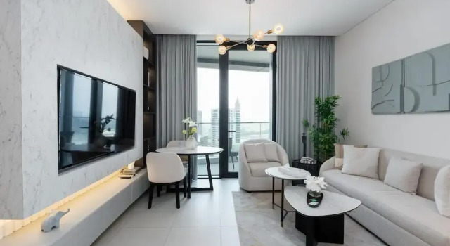 Beachfront 1BR Jumeirah Gate Tower 1, Забронировать Апартаменты/квартира Апартаменты Эмирата Дубая, рядом с Dubai Marina Yacht Club, Апартаменты/квартира