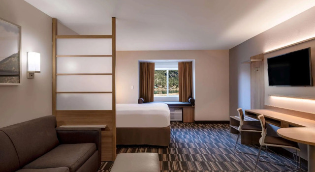 Двухместный люкс с видом на озеро Microtel Inn & Suites by Wyndham Georgetown Lake