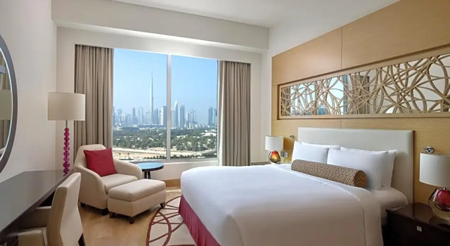Апартаменты с 2 комнатами с видом на Бурдж-Халифа и городскую панораму Marriott Executive Apartments Al Jaddaf, Dubai