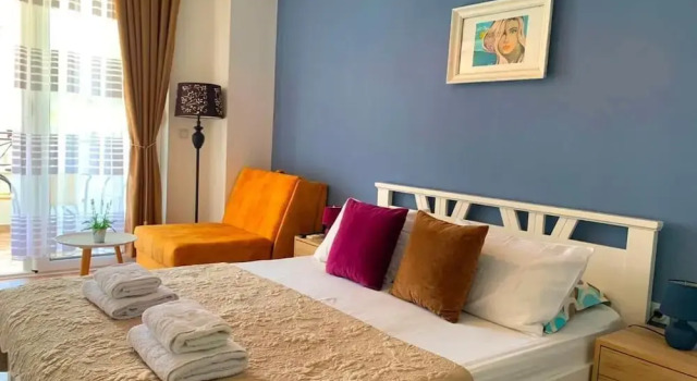 Room-blue Studio With Sea View