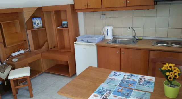 Studio i balkonem i z widokiem na góry Orange Fodele