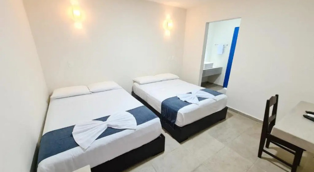 Четырёхместный номер Standard с видом на сад Hotel Vista Laguna Bacalar