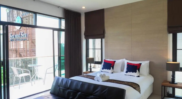 Семейный номер Standard с частичным видом на море Sea and Sea Villa Sangaroon