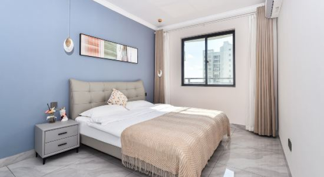 Люкс с 2 комнатами с видом на море Woniu Lvdou Scenic Apartment (Beibuwan No. 1)