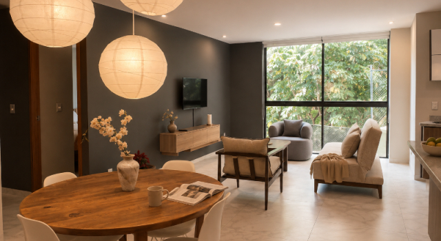 Апартаменты с 2 комнатами с видом на сад DreamHaus Country Club Guadalajara