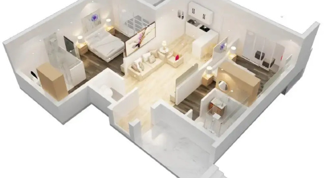 Номер Luxury с 2 комнатами The 643 Holiday Homes