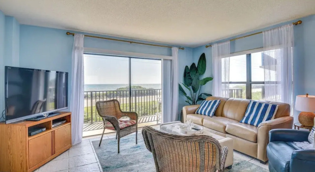 Апартаменты Ormond Beach Ocean-view Condo w/ Private Balcony!