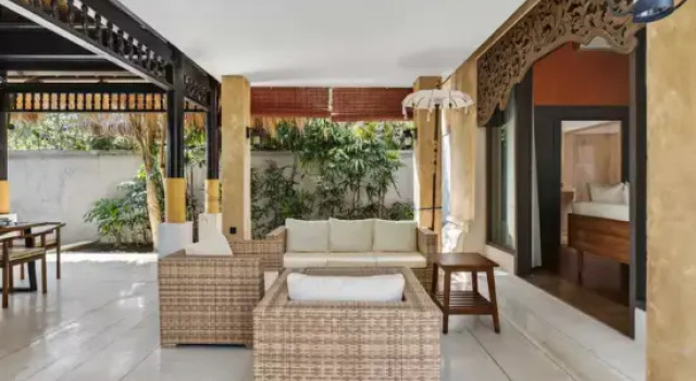 Pat-Mase B8 Tropical 3BR Villa Private Pool in Jimbaran - A Luxury Private Villa By Balinest Villas, Rezervovat Vila Chaty v Bali, Chalupa