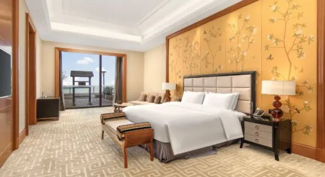 Семейный люкс с 2 комнатами с видом на озеро East Tai Lake Grand Hotel