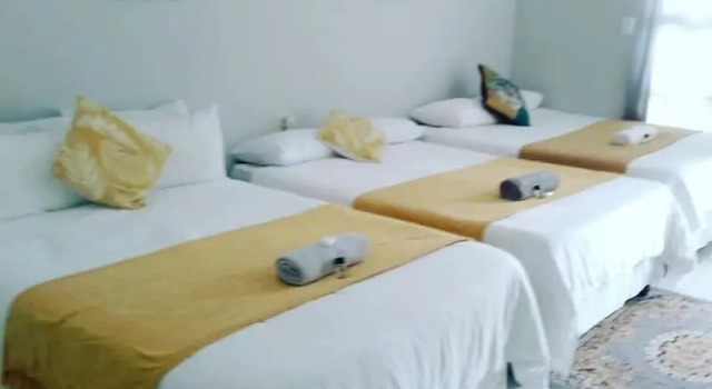 Кровать в общем номере Leading Guest Farm