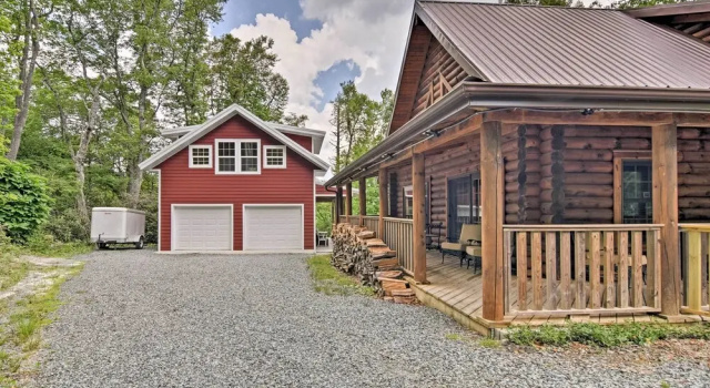 Wraparound Deck: Linville Mountain Cabin, Đặt Nhà nghỉ dưỡng Newland 