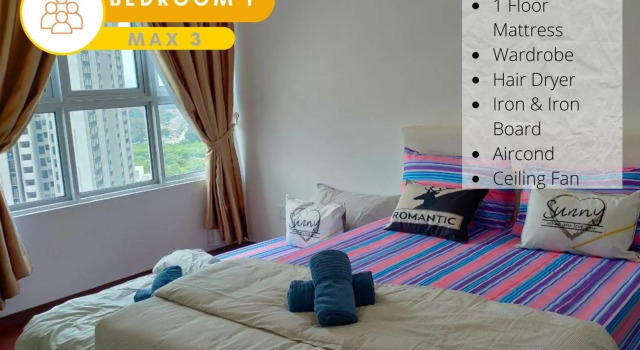 3R2B City View Cozy Home @ Bukit Rimau, Wifi, 9 Pax