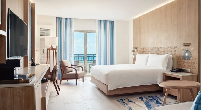 Двухместный номер Deluxe с балконом и с видом на океан JW Marriott Cancun Resort & Spa