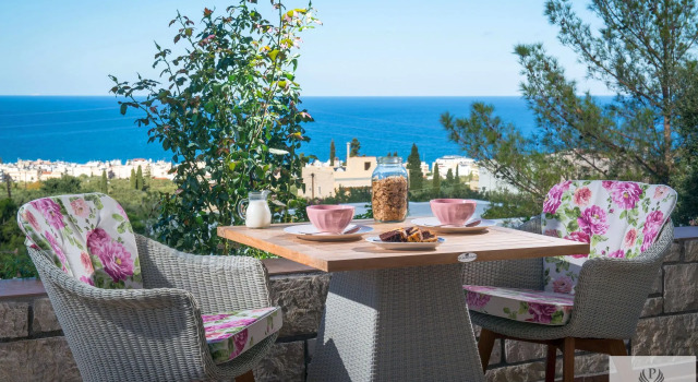 Люкс с 2 комнатами с видом на море Pilots Villas Luxury Suites