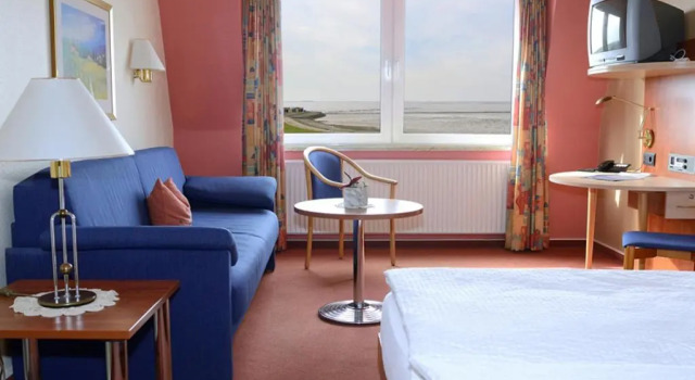 Двухместный номер Standard Strandhotel Dagebüll direkt an der Nordsee mit Restaurant