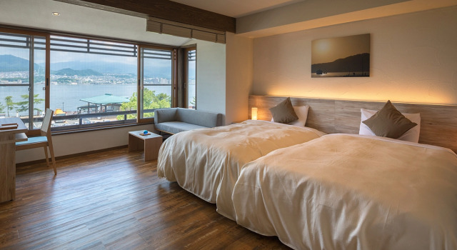 Двухместный номер Hotel Miyajima Villa