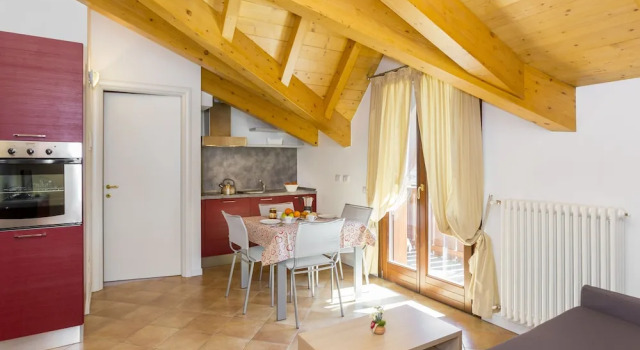 Апартаменты c 1 комнатой с балконом Residence Rta La Rosa delle Dolomiti