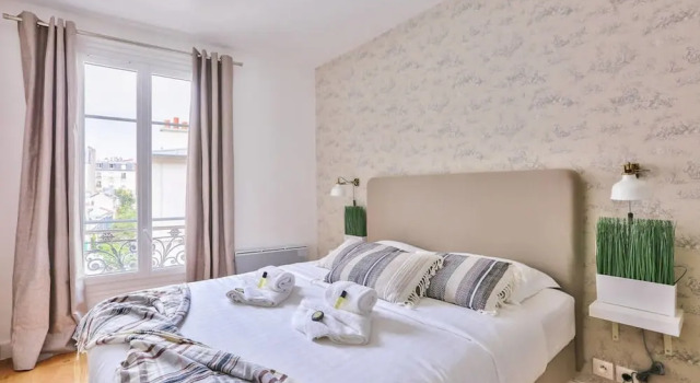 Family Apartment in Buttes Chaumont, Забронировать Апартаменты/квартира 19-й округ: Ля Вилетт Париж, рядом с Курон