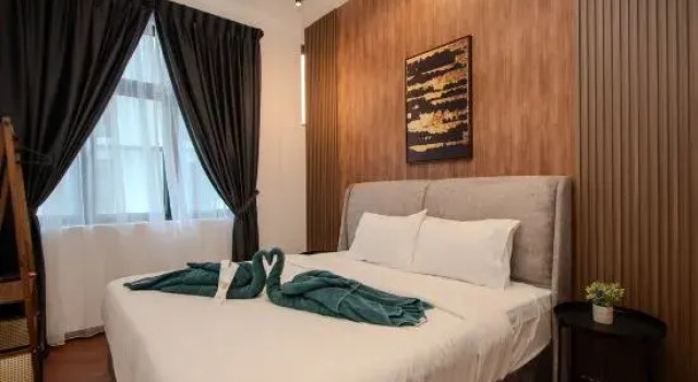 Четырёхместный люкс Luxury с 2 комнатами SPACE Residency near KSL mall by LuminaStar