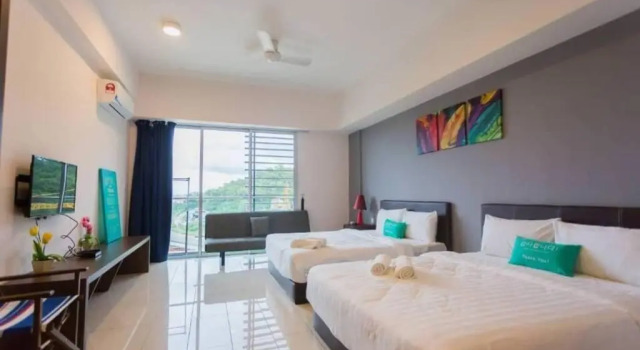 Aeropod [5B]/Near Airport / 2 Queen Bed/ Netflix/Free Parking