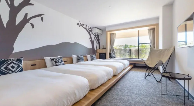 Четырёхместный номер Superior с 4 комнатами с видом на горы Nesta Resort Kobe