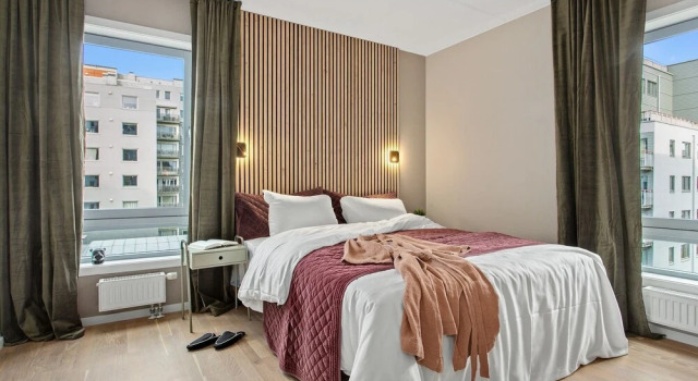 Апартаменты Superior с 2 комнатами с балконом BJØRVIKA APARTMENTS, Teaterplassen, Oslo city center